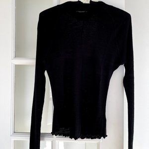 Free People black knit top